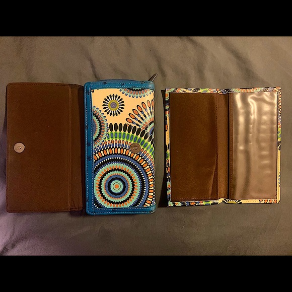 Mandala Geometric Trifold Leatherette Wallet - Picture 10 of 11